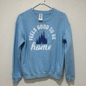 Disney Blue Sweatshirt with Castle Design